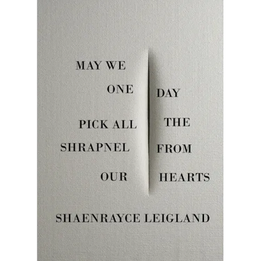 May We One Day Pick All the Shrapnel From Our Hearts