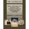 Byrd V. McCready U.S. Supreme Court Transcript of Record with Supporting Pleadings