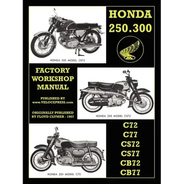 Honda Motorcycles Workshop Manual 250-305 Twins 1960-1969
