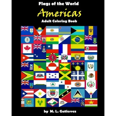Flags of the World Series (Americas), adult coloring book