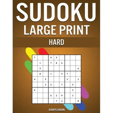 Sudoku Large Print Hard: 250 Hard Sudokus for Advanced Players, Includes Solutions - Large Print