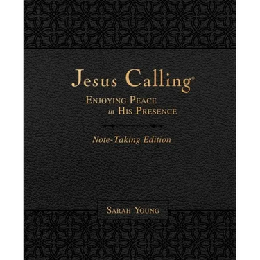 Jesus Calling Note-Taking Edition, Leathersoft, Black, with Full Scriptures: Enjoying Peace in His Presence (a 365-Day Devotional and Prayer Journal)