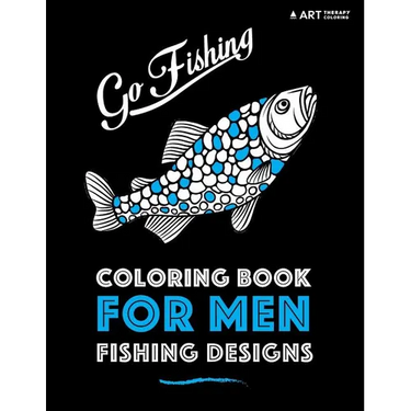 Coloring Book For Men: Fishing Designs