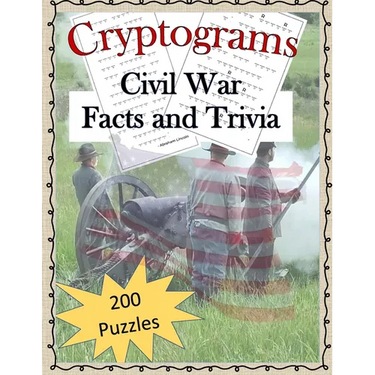 Cryptograms - Civil War Facts and Trivia