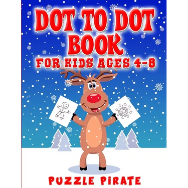 Dot to Dot Book for Kids Ages 4-8: Fun And Challenging Christmas Themed Dot To Dot Puzzles For The Holiday Season! (Large Print Activity Book For Kids