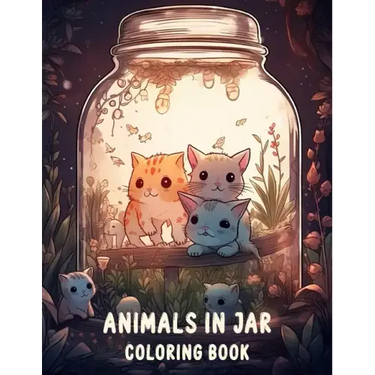 Animals In Jar Coloring Book: Explore The Fascinating World Of Animals In Jar With Cute Animals