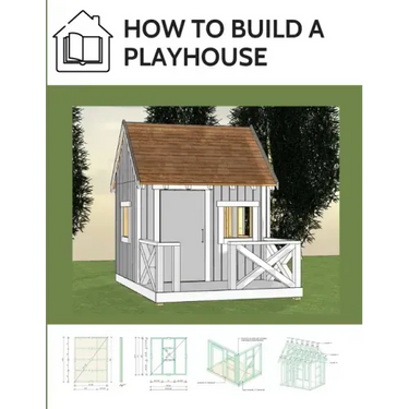 How to build a playhouse: Wooden outdoor playhouse for kids
