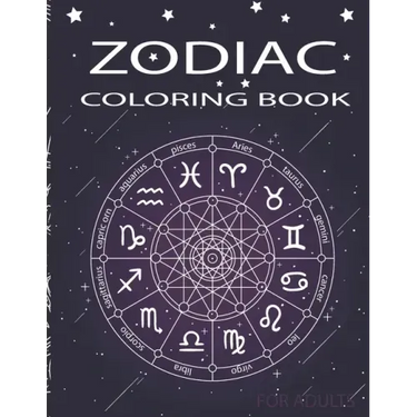 Zodiac Coloring Book for adults: Coloring Book For Adults Zodiac Signs With Relaxing Designs