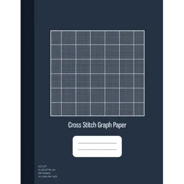 Cross Stitch Graph Paper: 14 Lines Per Inch, Graph Paper for Embroidery and Needlework, 8.5''x11'', 100 Sheets