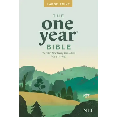 One Year Premium Slimline Bible-NLT-Large Print 10th Anniversary