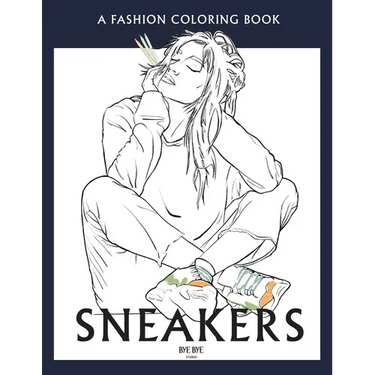 Sneakers: A coloring book for adults and teenager