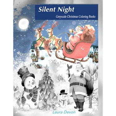 Greyscale Christmas Coloring Books