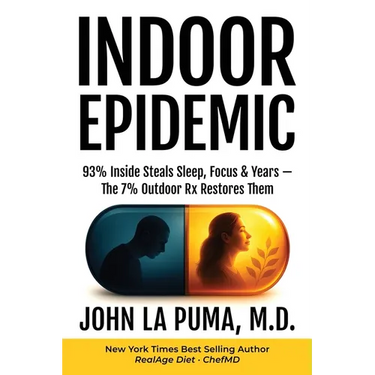 Indoor Epidemic: 93% Inside Steals Sleep, Focus & Years-The 7% Outdoor Rx Restores Them