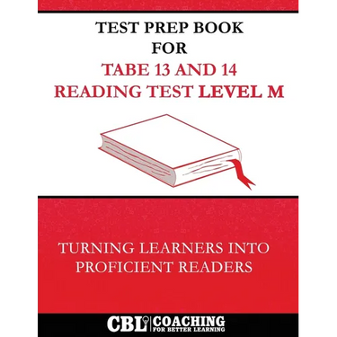 Test Prep Book for TABE 13 and 14 Reading Test Level M