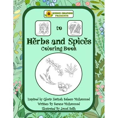 Science Creations A to Z Herbs and Spices Coloring Book