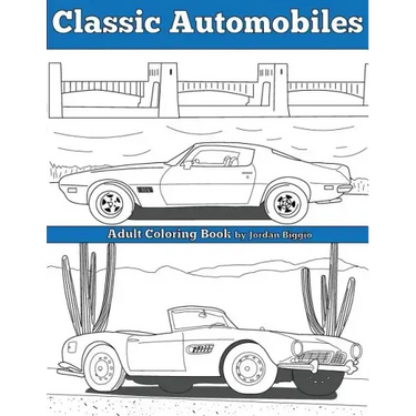 Classic Automobiles: An Adult Coloring Book