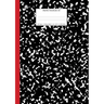 Marble Notebook A4: Black and Red Spine College Ruled Journal