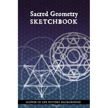 Sacred Geometry Sketchbook: Flower of Life Background Pattern: To practice creating sacred geometry patterns, transmutation circles and tattoos