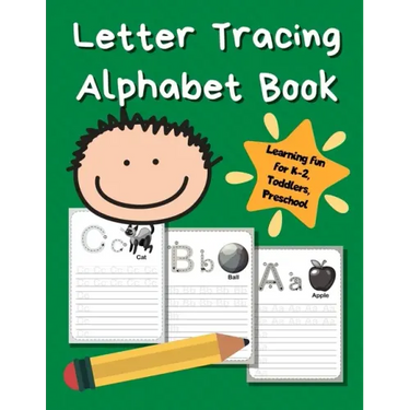 Letter Tracing Alphabet Book: ABC Learning Book for Kids - Toddlers, Preschool, K-2 - Green