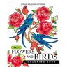 Easy Flowers and Birds Coloring book: hand drawn pictures and easy designs for grown ups