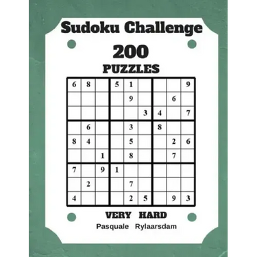 Sudoku Challenge 200 Puzzles Very Hard: Large Print Sudoku Puzzle Book (Very Hard)