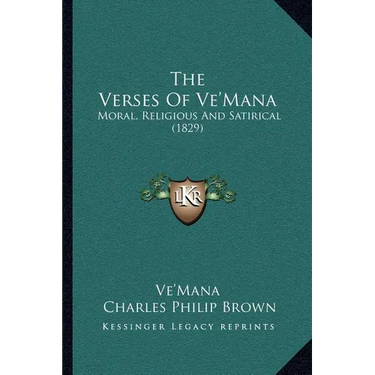 The Verses Of Ve'Mana: Moral, Religious And Satirical (1829)