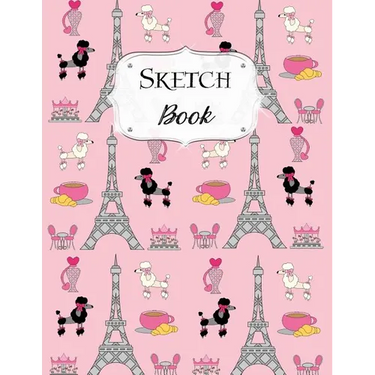 Sketch Book: Paris Sketchbook Scetchpad for Drawing or Doodling Notebook Pad for Creative Artists #8 Pink