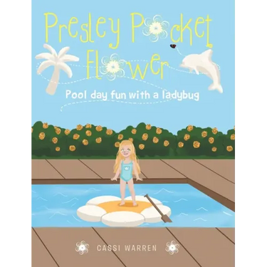 Presley Pocket Flower: Pool day fun with a ladybug