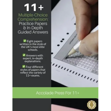 11+ Multiple-Choice Comprehension: Practice Papers and In-Depth Guided Answers: CEM, GL and Independent School 11 Plus English Exams