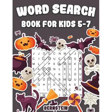 Word Search for Kids 5-7: 200 Fun Word Search Puzzles for Kids with Solutions - Large Print - Halloween Edition