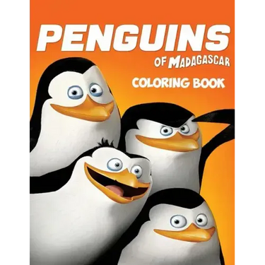 The Penguins of Madagascar Coloring Book: Coloring Book for Kids and Adults with Fun, Easy, and Relaxing Coloring Pages