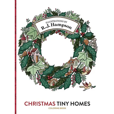 Christmas Tiny Homes Coloring Book