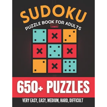 Sudoku Puzzle Book For Adults: Over 650+ Puzzles & Solutions, Very Easy to Difficult Puzzles for Adults