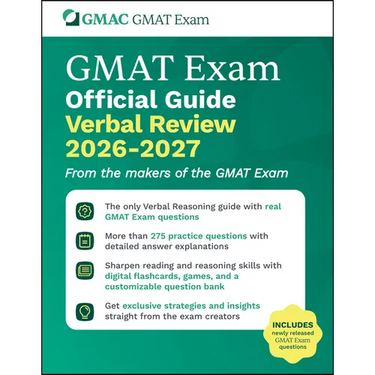 GMAT Official Guide Verbal Review 2026 - 2027: Book + Online Question Bank