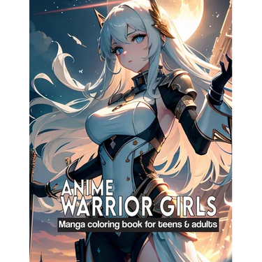Anime Warrior Girls: Manga coloring book for teens & adults: Anime Warriors, where artistic skill meets epic fantasy on every page.