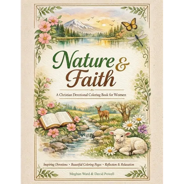 Nature and Faith: A Christian Devotional Coloring Book for Women