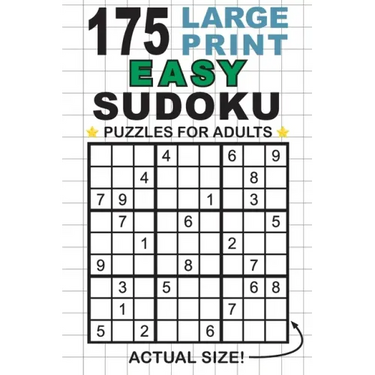 175 Large Print Easy Sudoku Puzzles for Adults: Only One Puzzle Per Page! (Pocket 6"x9" Size)