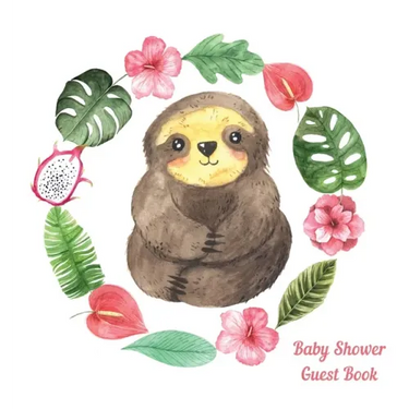 Sloth Baby Shower guest book