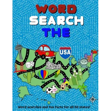 Word Search The USA: Word Searches and Fun Facts for all 50 States! - Large Print
