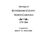Marriages of Rutherford County, North Carolina, 1779-1868