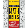One-Sheet-A-Day Math Drills: Grade 1 Subtraction - 200 Worksheets (Book 2 of 24)