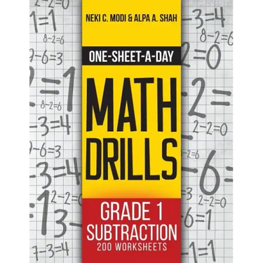 One-Sheet-A-Day Math Drills: Grade 1 Subtraction - 200 Worksheets (Book 2 of 24)