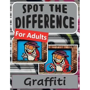 Spot the Difference Book for Adults - Graffiti