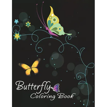 Butterfly Coloring Book: Nature Adult Relaxing Floral and Butterflies Design Coloring Book