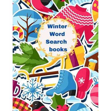 Winter Word Search Books: large Print Crossword Puzzles for Adults and Kids. Great gift for The Holiday.