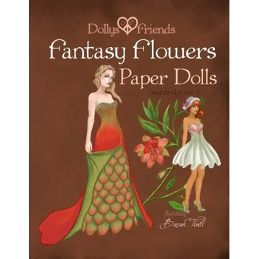 Fantasy Flowers Paper Dolls Dollys and Friends: wardrobe no 7 Fantasy Flowers