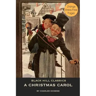 A Christmas Carol: Large Dyslexia-Friendly Print with Orange Pages