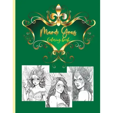 Mardi gras coloring book: for adults and teens