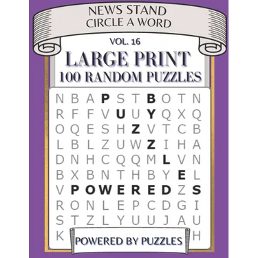 News Stand Circle a Word Vol.16: Large Print 100 Puzzles