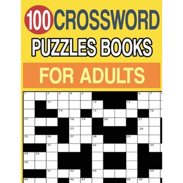 100 Crossword Puzzles Books for Adults: Crossword Puzzle Book for Adults and Seniors Large Print